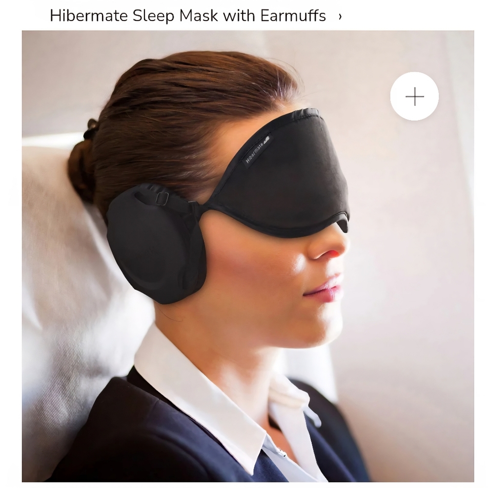 Hibermate Sleep Mask With Earmuffs